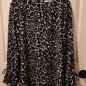 Nygard Animal Print Long Tunic Women's Top, Size S